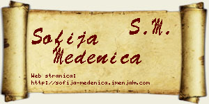 Sofija Medenica vizit kartica
